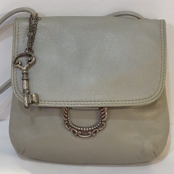 Fossil leather crossbody bag with sections - Picture 2 of 11